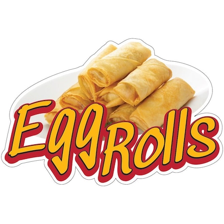 Signmission Egg Rolls Decal Concession Stand Food Truck Sticker, D-DC-12 Egg Rolls19 D-DC-12 Egg Rolls19